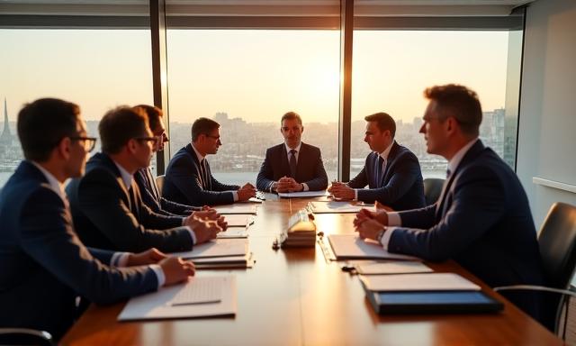 Réunion de direction stratégique